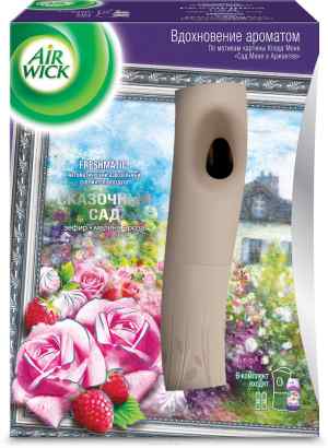 Автоматичний спрей освіжувач повітря Air Wick Freshmatic, казковий сад диспенсер+балон, 250 мл - фото 1