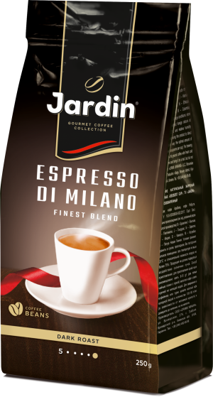 Espresso di milano. Жардин эспрессо ди Милано 250гр зерно. Кофе 250 Jardin di Milano,. Кофе Jardin Espresso di Milano. Кофе в зернах Jardin Espresso di Milano 250 г.