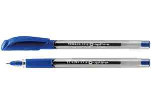 Ручка масляна OPTIMA TRIPLEX GRIP 0,7 мм, синя - фото 1