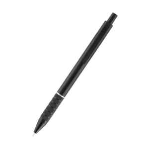 Ручка масляна автоматична Axent Prestige, 0.7 мм, корпус металевий, ЧОРНИЙ, пише СИНІМ - фото 1