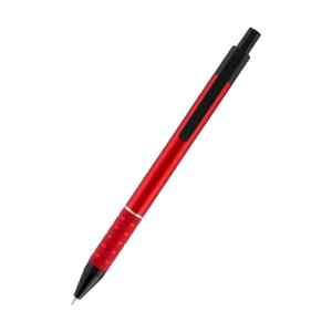 Ручка масляна автоматична Axent Prestige, 0.7 мм, корпус металевий, червоний, пише синім - фото 1