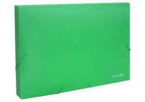 Папка-бокс пластикова на резинцi Economix А4, 20 мм, зелена - фото 1