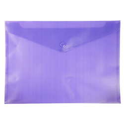 Папка-конверт на кнопці А4 Buromax, непрозора, фіолетова - фото 1