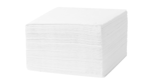 Серветки одношарові Papero, білі 24х24 см, 350 шт. - фото 1