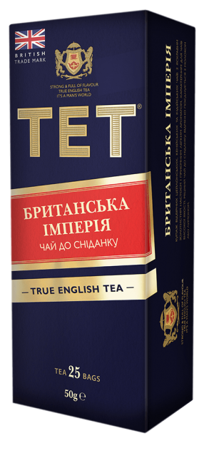 Чай чорний 25 пак., Тет, Британська Імперія, з ярликом - фото 1