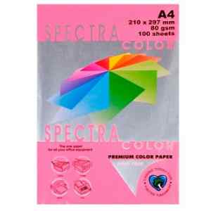 Бумага цветная Spectra Color А4, 80 г/м2, 500 л, неон, розовая - фото 1