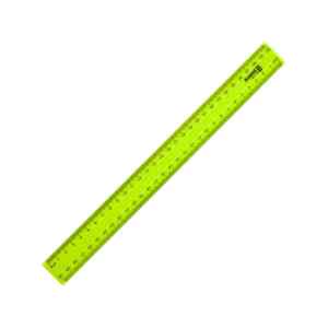 Лінійка пластикова DELTA.30 см. жовта - фото 1