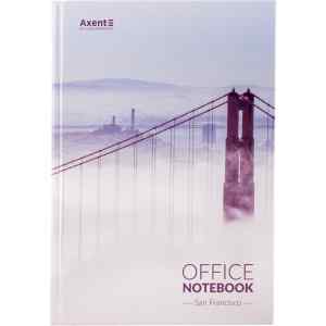Книга учета  А4, твердая обложка Axent San Francisco ,192 л, клетка  - фото 1