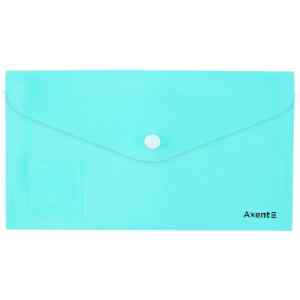 Папка-конверт на кнопці DL Axent, Pastelini,180 мкм, не прозора, 250х130 мм., м