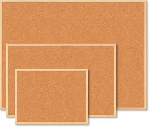 Доска пробковая Buromax в деревянной. рамке, 60 см х 90 см	  - фото 1