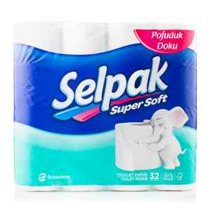 Туалетний папір Selpak, білий,3-х шаровий, 32 рул. - фото 1
