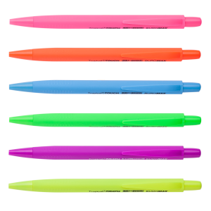 Ручка шариковая автоматическая Buromax Tropical Touch 8272, синяя - фото 1