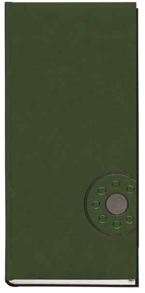 Алфавiтна книга з висiчкою, 135 мм х 285 мм, 176 сторінок, зелена - фото 1