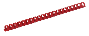 Пружини пластикові Buromax для прошивання, 10 мм, 100 шт, червона - фото 1