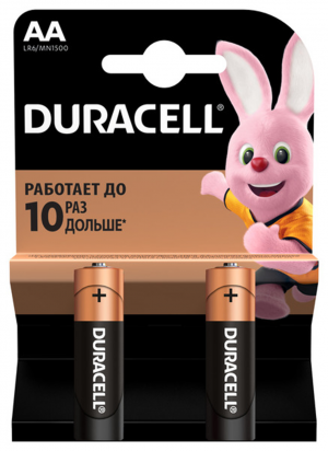 Батарейки Duracell LR6, АА, 2 шт. - фото 1