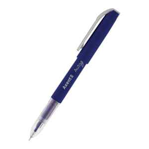 Ручка гелева  Axent Autographe з гумовим грипом, 0,5 мм, синя - фото 1