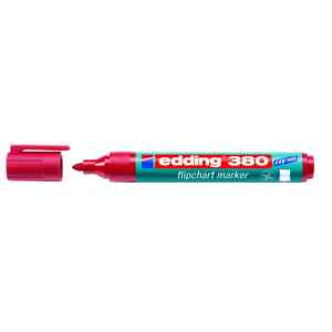 Маркер флiпчартiв Edding 380,1,5 - 3 мм, круглий кiнчик червона - фото 1