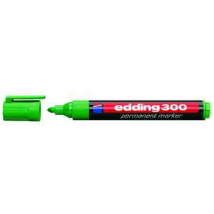 Маркер перманентный Edding 300, 1,5 - 3 мм, круглый зеленый - фото 1