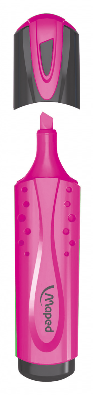 Маркер текстовый Maped Fluo Peps, 1-5 мм, розовый - фото 1