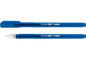 Ручка гелева Economix TURBO синя - фото 1