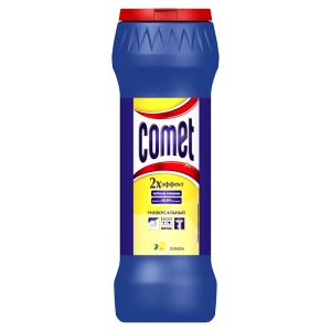 Порошок для чищення Comet, 475 гр, подвійний ефект, лимон,хлор - фото 1