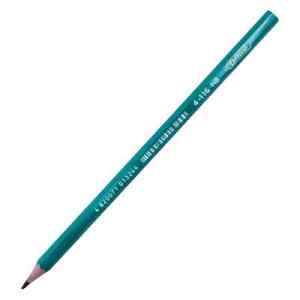 Олівець графітовий НВ, без гумки,4Office, зелений - фото 1