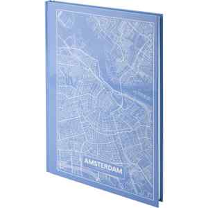 Книга учета  А4, твердая обложка Maps Amsterdam, 96 л, клетка - фото 1