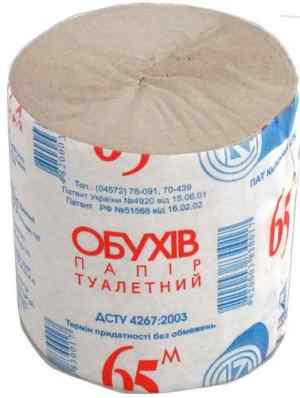 Туалетная бумага Обухов, без запаха - фото 1