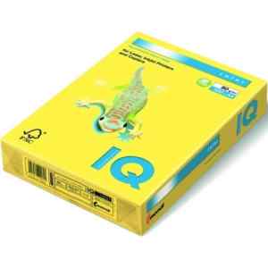 Бумага цветная IQ Color Intensive А4, 160 г/м2, желтая (canary yellow) CY39, 250 л. - фото 1