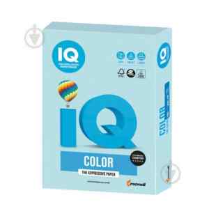 Папір кольоровий IQ Color Pastel А4,160 г/м2, блакитний (blue)  МВ30, 250 арк. - фото 1