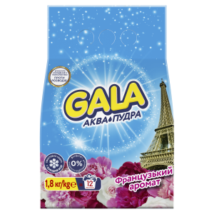 Пральний порошок Gala Аква-Пудра Французький аромат, 1,8 кг. - фото 1