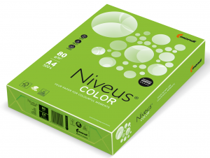 Бумага цветная Niveus Color Intensive А4, 80 г/м2, зеленая МА42, 500 арк. - фото 1