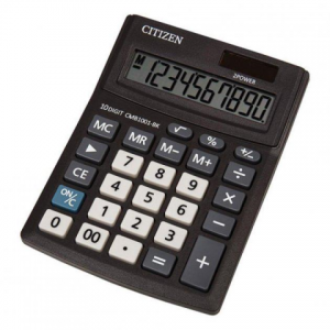 Калькулятор Citizen CMB1001-BK, 137x102x31мм, 10 разрядный, 2 источника питания - фото 1