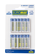 Батарейка ААА, Buromax LR03,12 шт. - фото 1