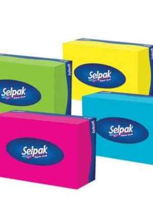 Серветки гігієнічні в коробцi SELPAK, 70 шт.  - фото 1