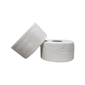 Туалетний папір Papero Джамбо, білий, двошаровий, 125 м - фото 1
