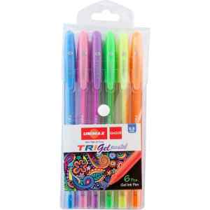 Набір гелевих ручок Unimax Trigel Pastel, 0,5 мм, 6 кольорів - фото 1