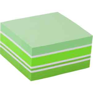 Блок стикеров, 75x75 мм, 400 л, Axent, пастельные, зеленые	 - фото 1