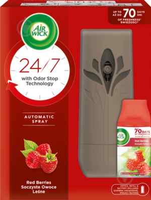 Автоматичний спрей освіжувач повітря Air Wick Freshmatic, лісові ягоди, диспенсер+балон, 250 мл - фото 1