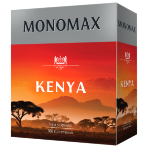 Чай чорний пакетований Мономах Kenya 100 х 2 г  - фото 1