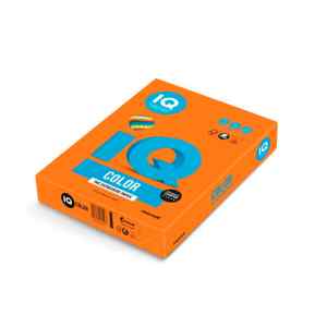 Бумага цветная  IQ Color Intensive А4, 160 г/м2, оранжевая (orange) OR43,, 250 л - фото 1