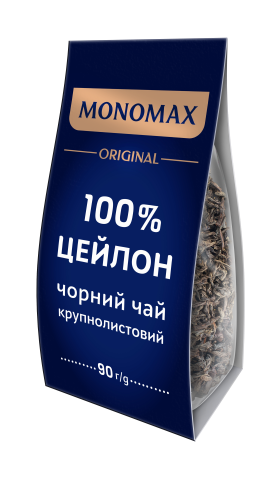 Чай чорний 90 гр.100% Ceylon, крупнолистовий Мономах  - фото 1