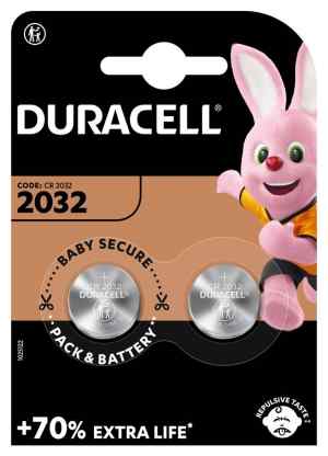 Батарейка DL2032/CR2032, Duracell 3V, 2 шт. - фото 1