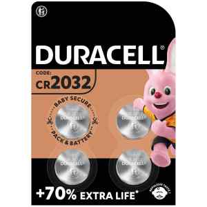 Батарейка DL2032/CR2032, Duracell 3V, 4 шт. - фото 1