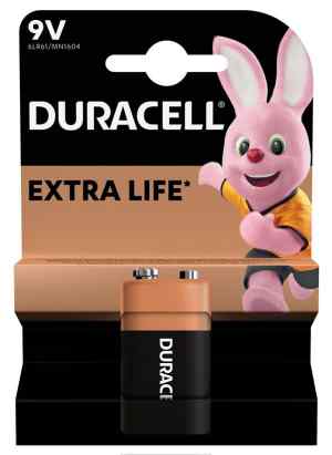 Батарейка Duracell 6LR61, 1 шт., лужна  крона - фото 1