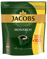 Кава розчинна  Jacobs  Monarch, 400 г м'яка упаковка - фото 1