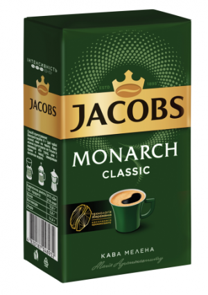 Кава мелена  Jacobs Monarch, м'яка упаковка, 230 гр. - фото 1