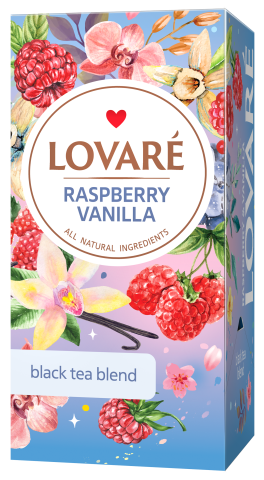 Чай чорний 24 пак, Raspberry Vanilla LOVARE - фото 1
