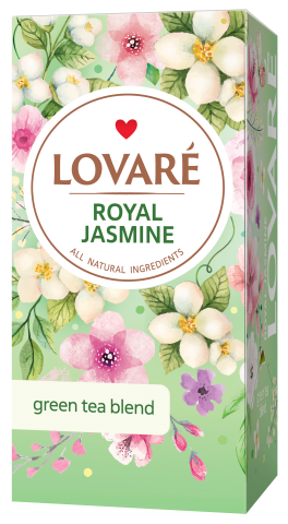 Чай зелений 24 пак, Royal Jasmine LOVARE - фото 1