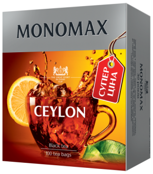 Чай чорний 100 пак, Ceylon Tea Monomax - фото 1